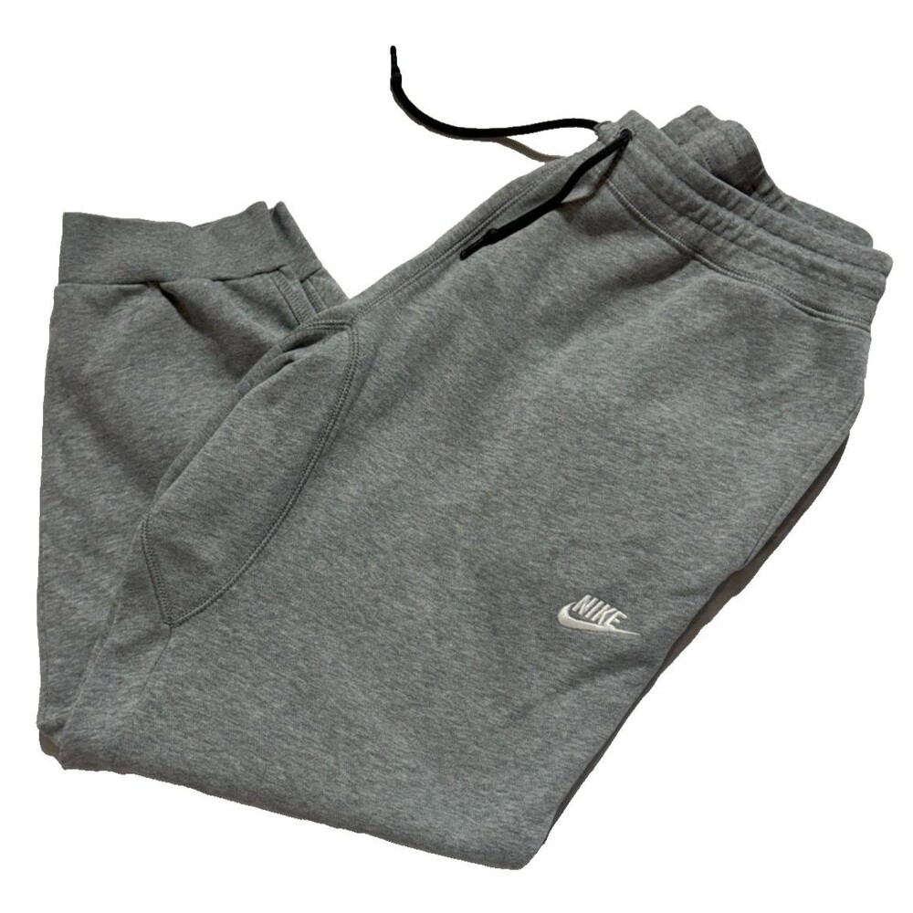 Nike Sportswear Reissue Grey Club Fleece Joggers Mens Size XL Heather Gray